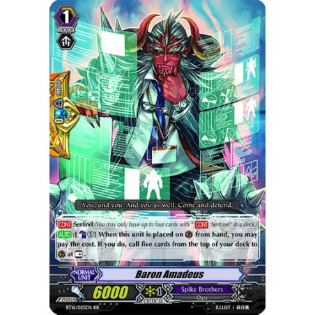 Vanguard_TCG_card_BT16_025EN_R_Baron_Amadeus_Legion_of_Dragons_Blades