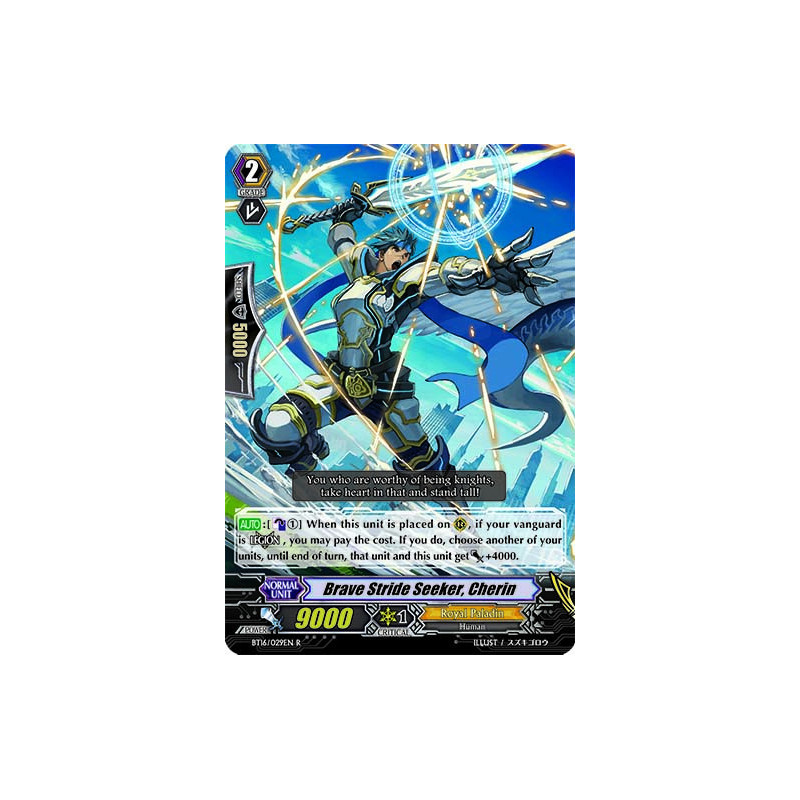 Vanguard_TCG_card_BT16_029EN_R_Brave_Stride_Seeker_Cherin_Legion_of_Dragons_Blades