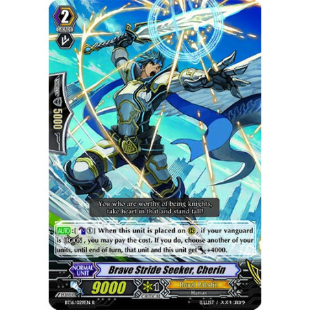 Vanguard_TCG_card_BT16_029EN_R_Brave_Stride_Seeker_Cherin_Legion_of_Dragons_Blades