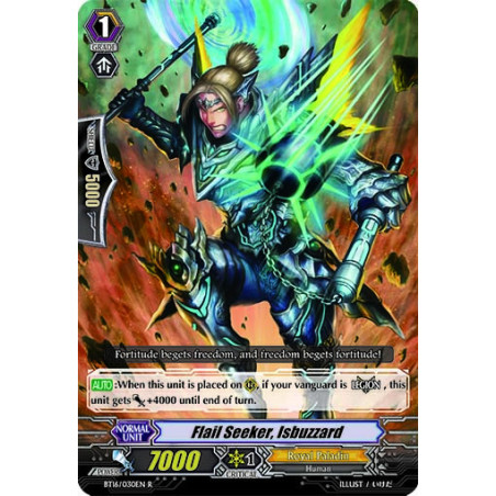 Vanguard_TCG_card_BT16_030EN_R_Flail_Seeker_Isbuzzard_Legion_of_Dragons_Blades