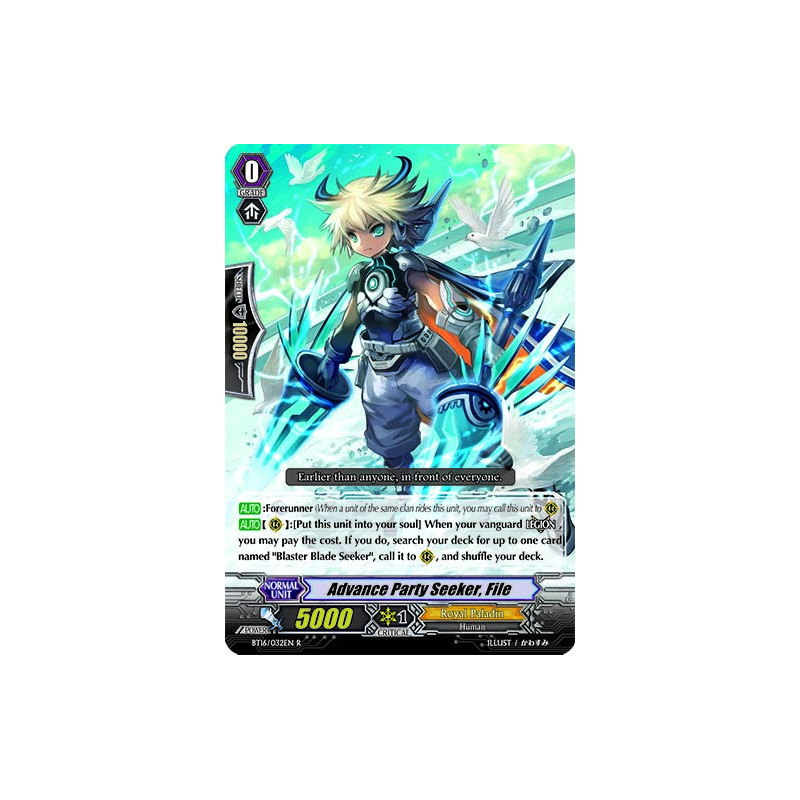 Vanguard_TCG_card_BT16_032EN_R_Advance_Party_Seeker_File_Legion_of_Dragons_Blades