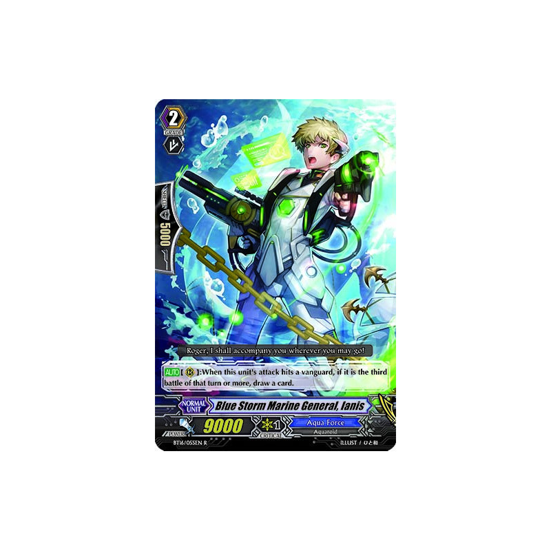 Vanguard_TCG_card_BT16_055EN_C_Blue_Storm_Marine_General_Ianis_Legion_of_Dragons_Blades