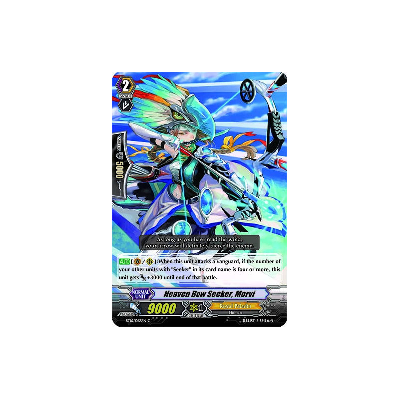 Vanguard_TCG_card_BT16_058EN_C_Heaven_Bow_Seeker_Morvi_Legion_of_Dragons_Blades