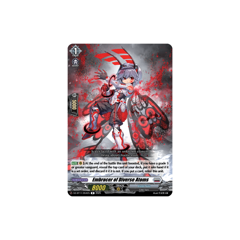 Vanguard_TCG_card_DZ-BT11_054EN_R_Embracer_of_Diverse_Atoms_Symphony_of_Might_Bloom