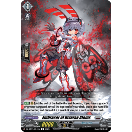 Vanguard_TCG_card_DZ-BT11_054EN_R_Embracer_of_Diverse_Atoms_Symphony_of_Might_Bloom