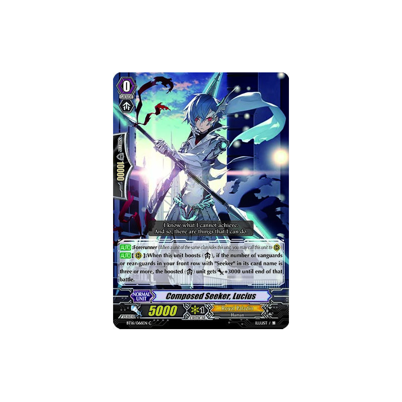 Vanguard_TCG_card_BT16_066EN_C_Composed_Seeker_Lucius_Legion_of_Dragons_Blades