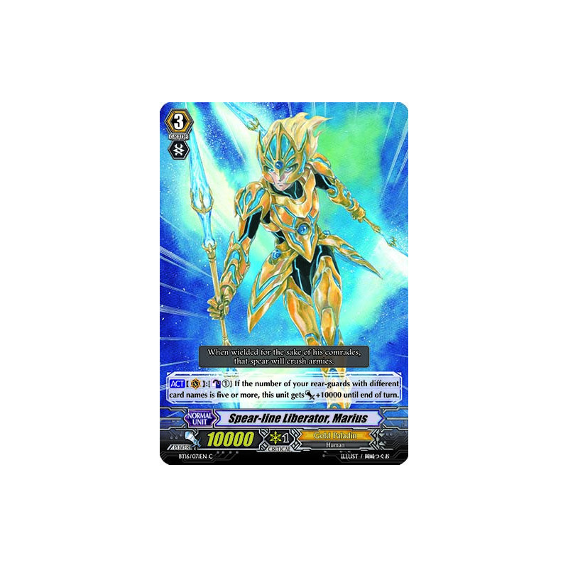 Vanguard_TCG_card_BT16_071EN_C_Spear-line_Liberator_Marius_Legion_of_Dragons_Blades