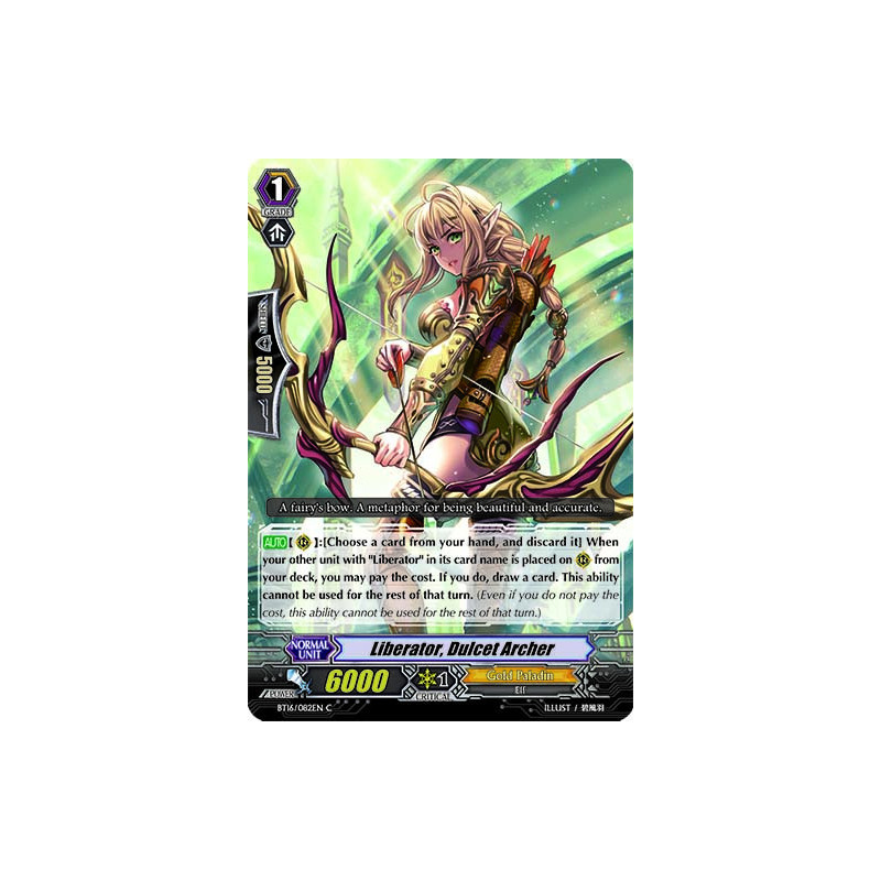 Vanguard_TCG_card_BT16_082EN_C_Liberator_Dulcet_Archer_Legion_of_Dragons_Blades