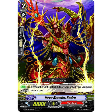 Vanguard_TCG_card_BT16_092EN_C_Naga_Brawler_Kadru_Legion_of_Dragons_Blades