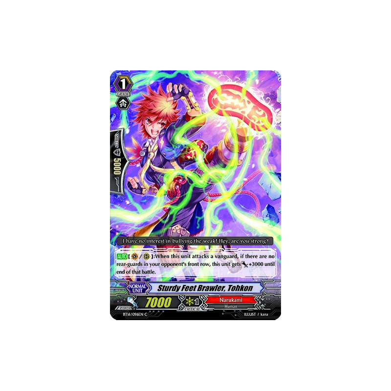 Vanguard_TCG_card_BT16_096EN_C_Sturdy_Feet_Brawler_Tohkon_Legion_of_Dragons_Blades