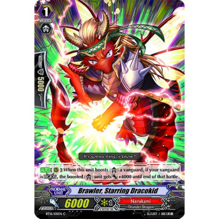 Vanguard_TCG_card_BT16_101EN_C_Brawler_Starring_Dracokid_Legion_of_Dragons_Blades