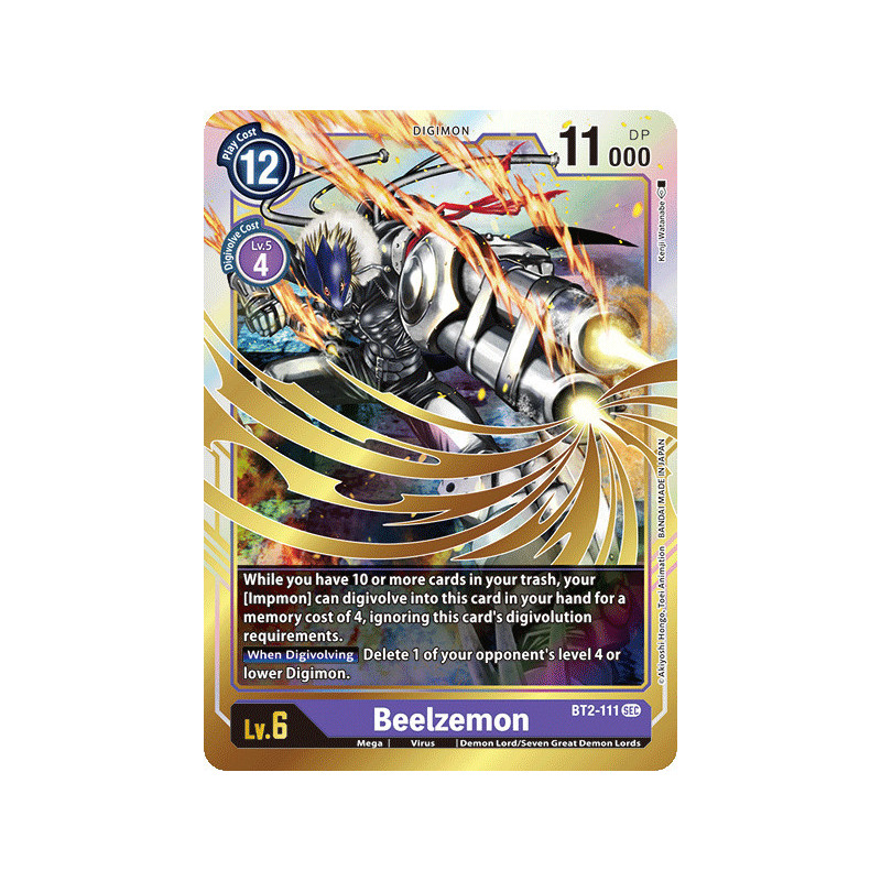Digimon_TCG_BT2-111_Beelzemon_Secret_Rare_Ultimate_Power_Card_Game