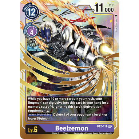 Digimon_TCG_BT2-111_Beelzemon_Secret_Rare_Ultimate_Power_Card_Game