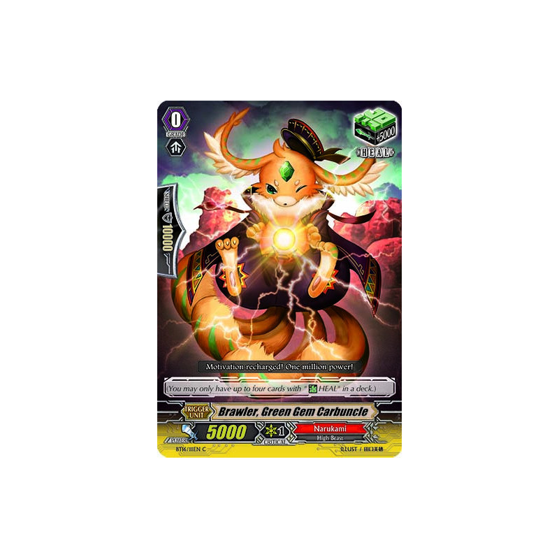 Vanguard_TCG_card_BT16_111EN_C_Brawler_Green_Gem_Carbuncle_Legion_of_Dragons_Blades