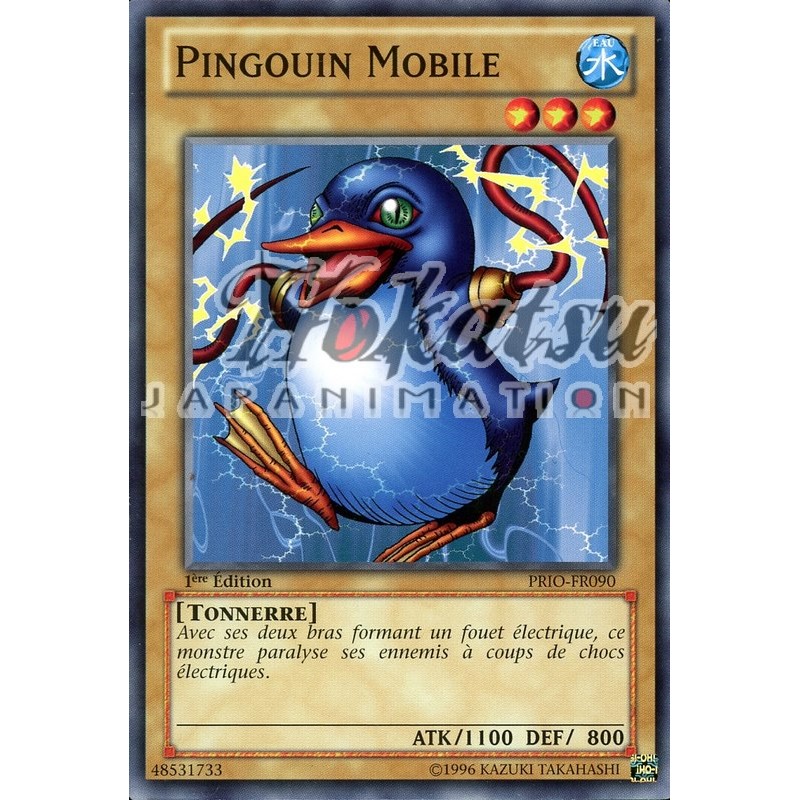 3x Yugioh PRIO-EN090 Bolt Penguin Common Card 