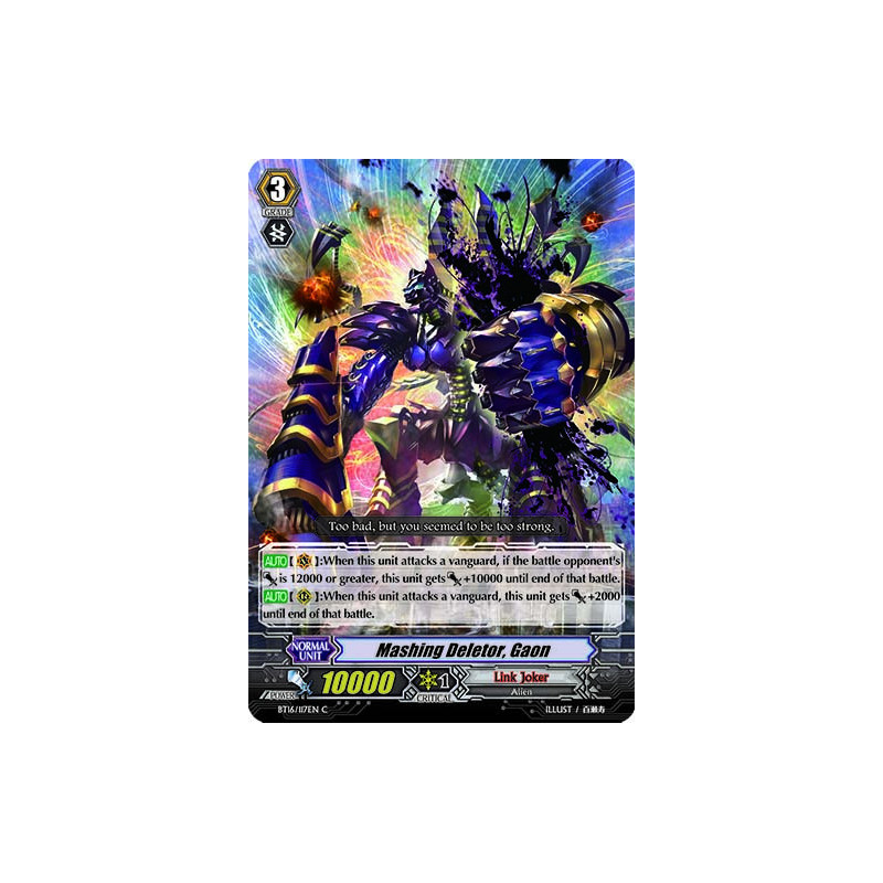 Vanguard_TCG_card_BT16_117EN_C_Mashing_Deletor_Gaon_Legion_of_Dragons_Blades