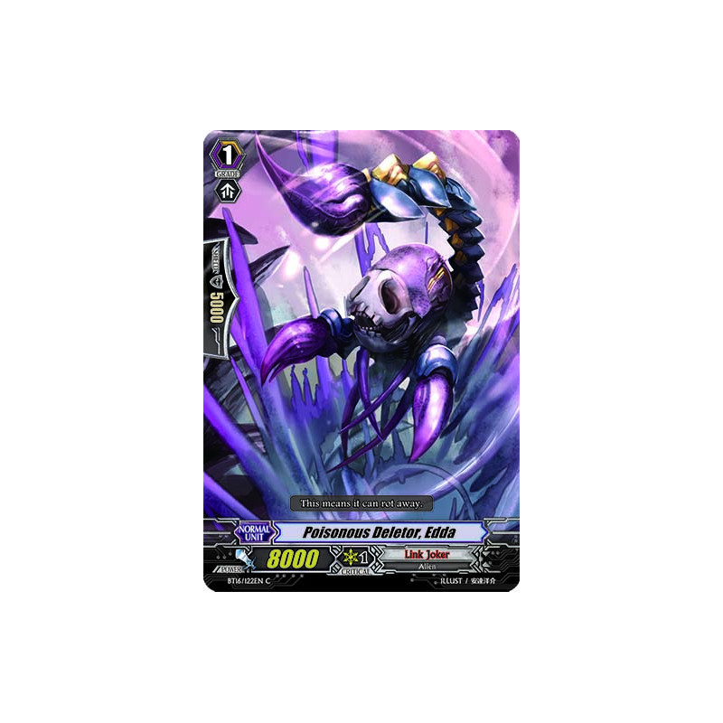 Vanguard_TCG_card_BT16_122EN_C_Poisonous_Deletor_Edda_Legion_of_Dragons_Blades