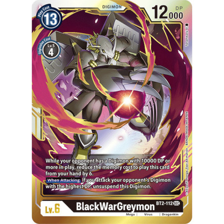 Digimon_TCG_BT2-112_BlackWarGreymon_Secret_Rare_Ultimate_Power_Card_Game