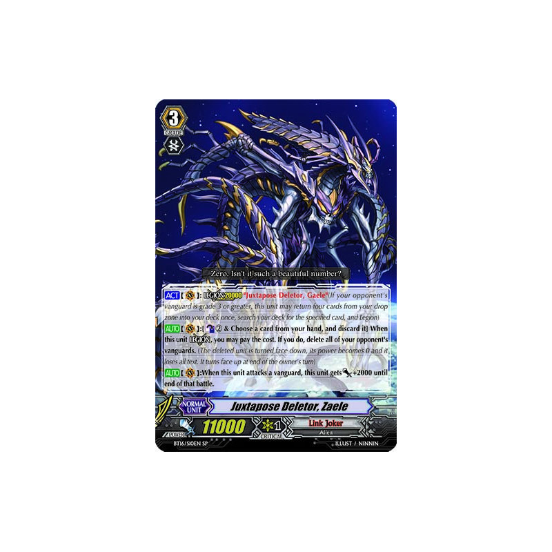 Vanguard_TCG_card_BT16_S10EN_SP_Juxtapose_Deletor_Zaele_Legion_of_Dragons_Blades