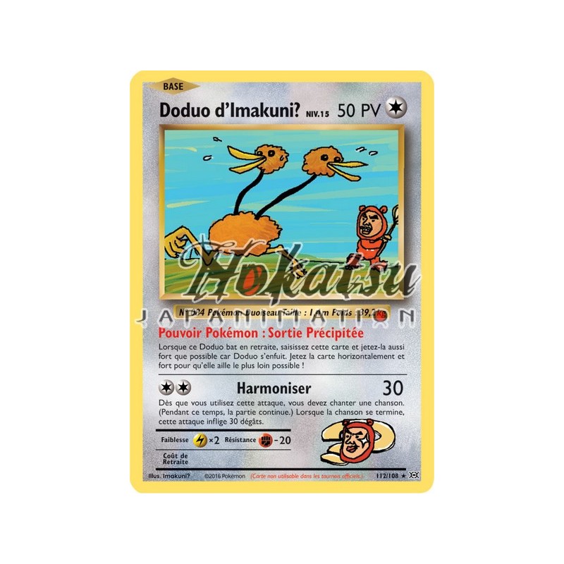 Pokemon TCG Imakuni?'s Doduo 112/108 XY Evolutions Secret Rare Card 