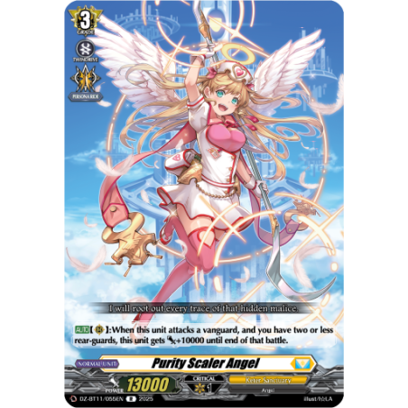 Vanguard_TCG_card_DZ-BT11_055EN_R_Purity_Scaler_Angel_Symphony_of_Might_Bloom