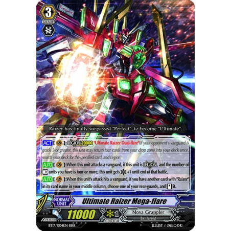 Vanguard_TCG_card_BT17_004EN_RRR_Ultimate_Raizer_Mega-flare_Blazing_Perdition
