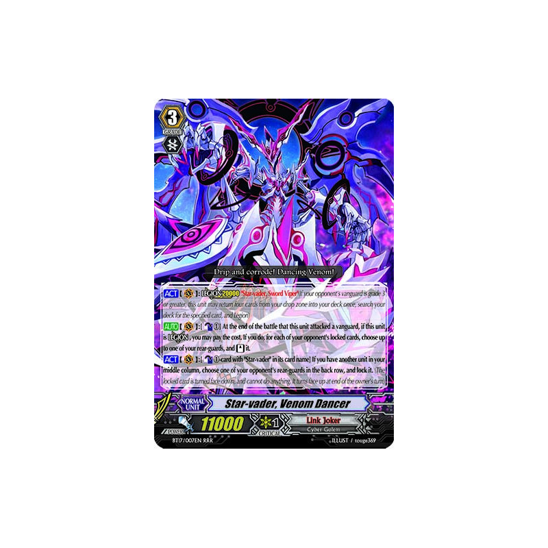Vanguard_TCG_card_BT17_007EN_RRR_Star-vader_Venom_Dancer_Blazing_Perdition