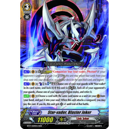 Vanguard_TCG_card_BT17_009EN_RR_Star-vader_Blaster_Joker_Blazing_Perdition