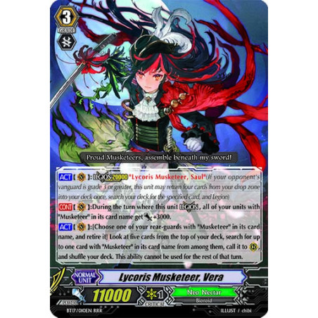 Vanguard_TCG_card_BT17_010EN_RR_Lycoris_Musketeer_Vera_Blazing_Perdition