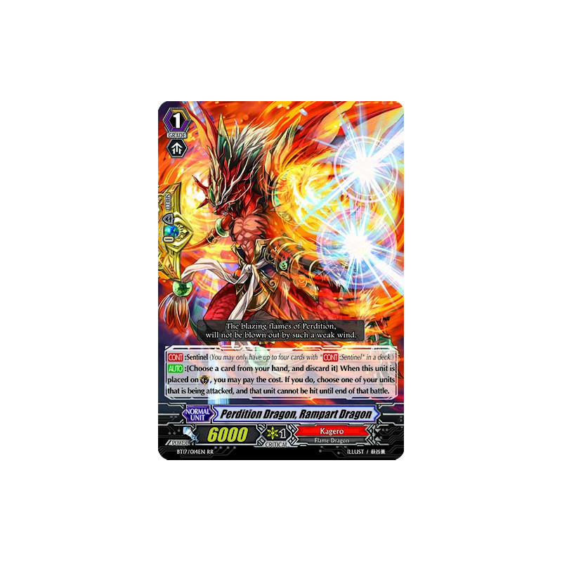 Vanguard_TCG_card_BT17_014EN_RR_Perdition_Dragon_Rampart_Dragon_Blazing_Perdition
