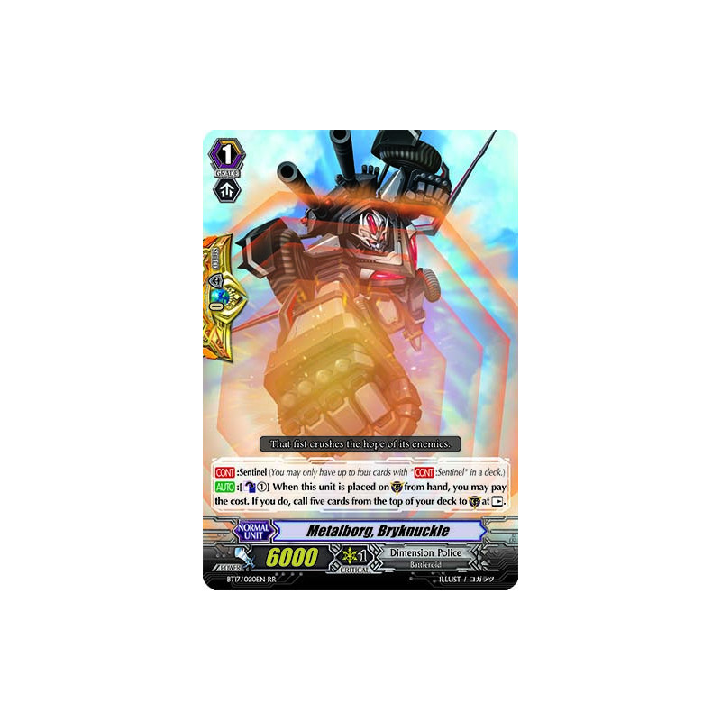 Vanguard_TCG_card_BT17_020EN_RR_Metalborg_Bryknuckle_Blazing_Perdition