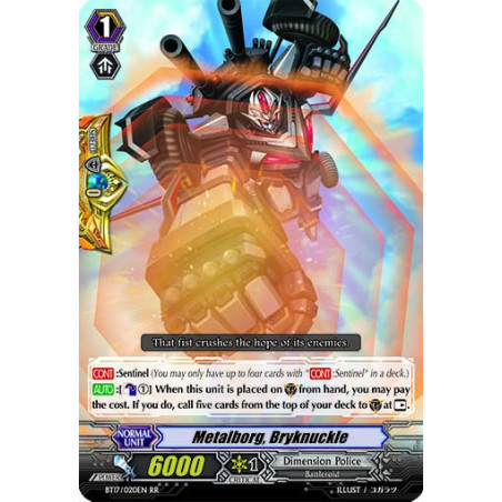 Vanguard_TCG_card_BT17_020EN_RR_Metalborg_Bryknuckle_Blazing_Perdition