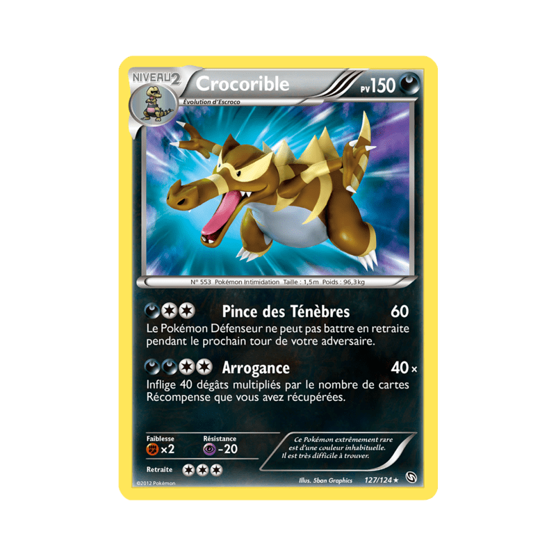 pokemon-tcg-127-128-crocorible-secret-rare-dragons-exaltes-black-white-drx