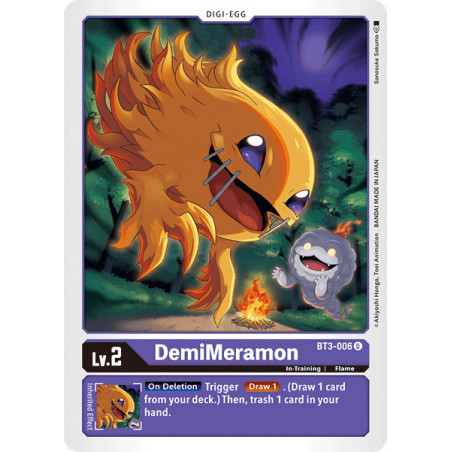 Digimon_TCG_BT3-006_DemiMeramon_Uncommon_Union_Impact_Card_Game