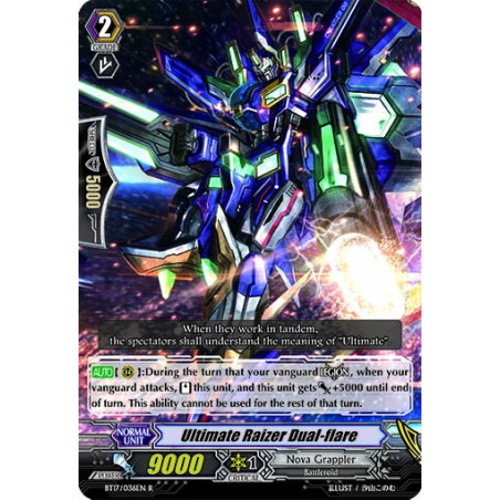 Vanguard_TCG_card_BT17_036EN_R_Ultimate_Raizer_Dual-flare_Blazing_Perdition