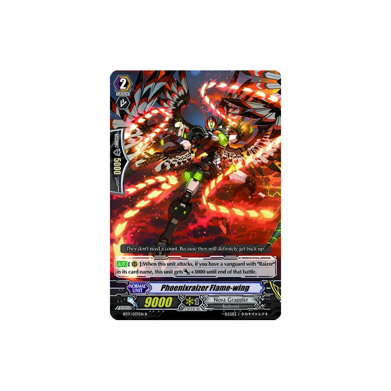 Vanguard_TCG_card_BT17_037EN_R_Phoenixraizer_Flame-wing_Blazing_Perdition