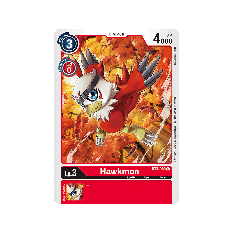 Digimon_TCG_BT3-009_Hawkmon_Common_Union_Impact_Card_Game