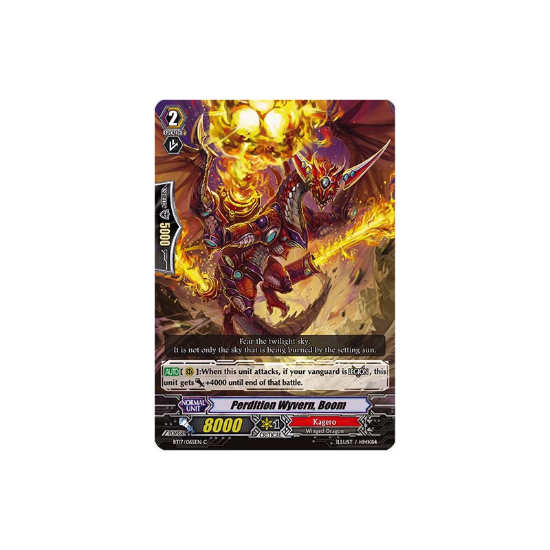 Vanguard_TCG_card_BT17_065EN_C_Perdition_Wyvern_Boom_Blazing_Perdition