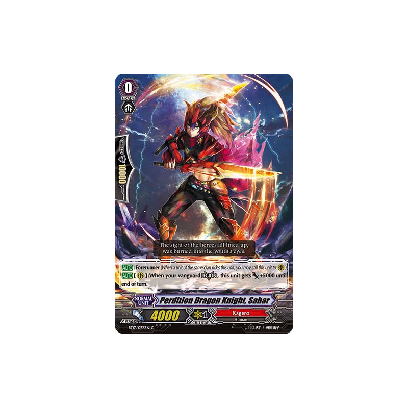 Vanguard_TCG_card_BT17_073EN_C_Perdition_Dragon_Knight_Sahar_Blazing_Perdition