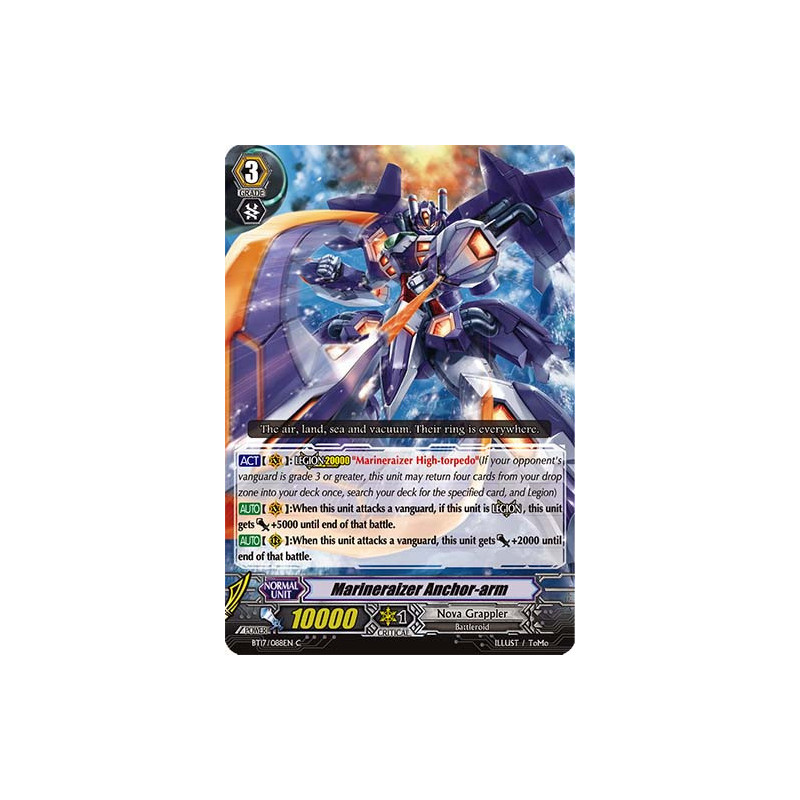 Vanguard_TCG_card_BT17_088EN_C_Marineraizer_Anchor-arm_Blazing_Perdition