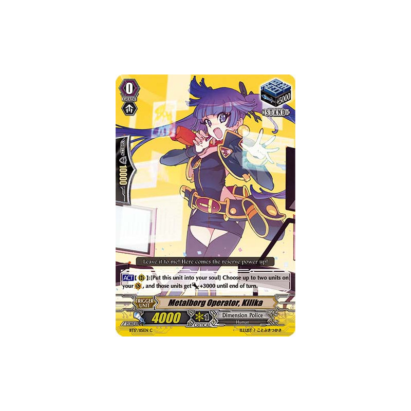 Vanguard_TCG_card_BT17_115EN_C_Metalborg_Operator_Kilika_Blazing_Perdition