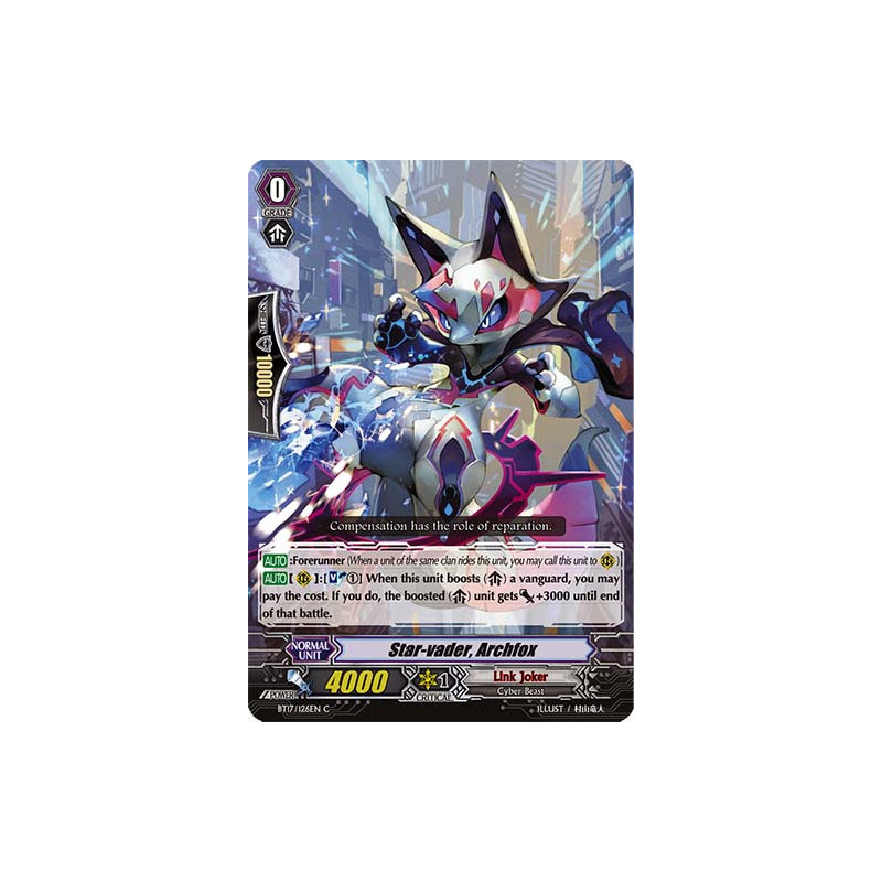 Vanguard_TCG_card_BT17_126EN_C_Star-vader_Archfox_Blazing_Perdition
