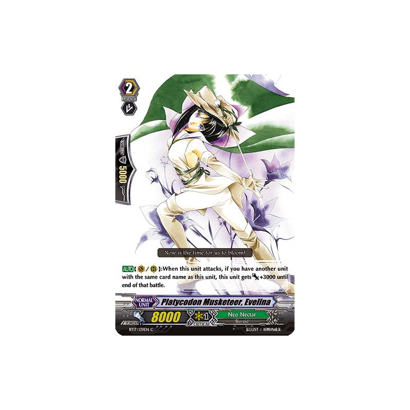 Vanguard_TCG_card_BT17_139EN_C_Platycodon_Musketeer_Evelina_Blazing_Perdition