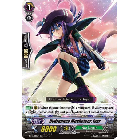 Vanguard_TCG_card_BT17_141EN_C_Hydrangea_Musketeer_Ivar_Blazing_Perdition