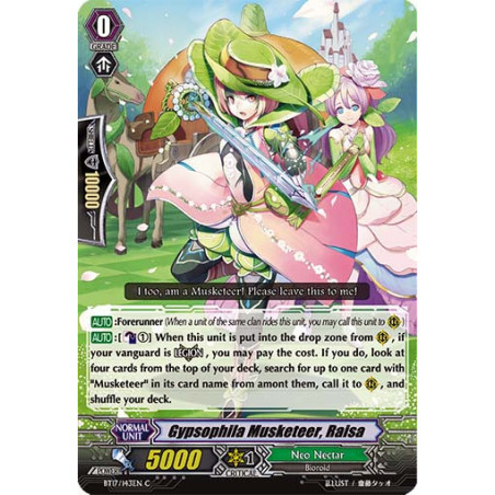 Vanguard_TCG_card_BT17_143EN_C_Gypsophila_Musketeer_Raisa_Blazing_Perdition