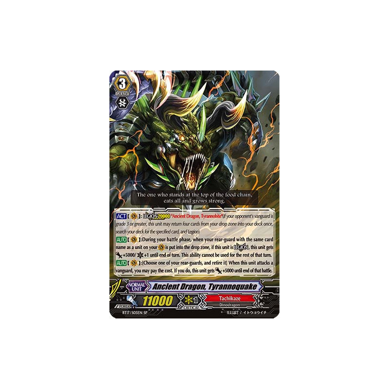 Vanguard_TCG_card_BT17_S05EN_SP_Ancient_Dragon_Tyrannoquake_Blazing_Perdition