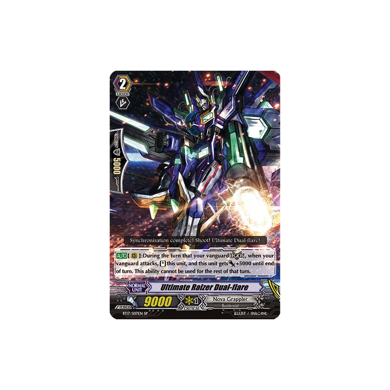 Vanguard_TCG_card_BT17_S07EN_SP_Ultimate_Raizer_Dual-flare_Blazing_Perdition