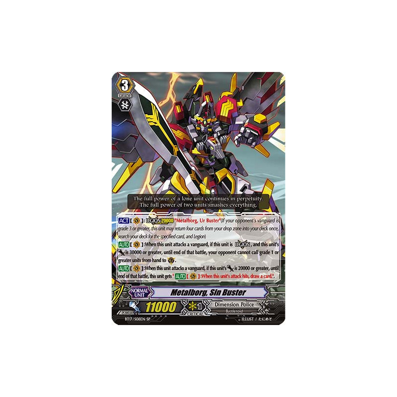 Vanguard_TCG_card_BT17_S08EN_SP_Metalborg_Sin_Buster_Blazing_Perdition