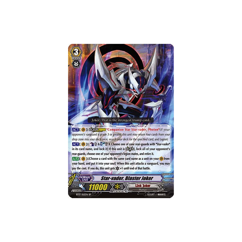 Vanguard_TCG_card_BT17_S12EN_SP_Star-vader_Blaster_Joker_Blazing_Perdition