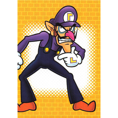 panini-tcg-228-waluigi-line-drawing-card-super-mario-trading-card